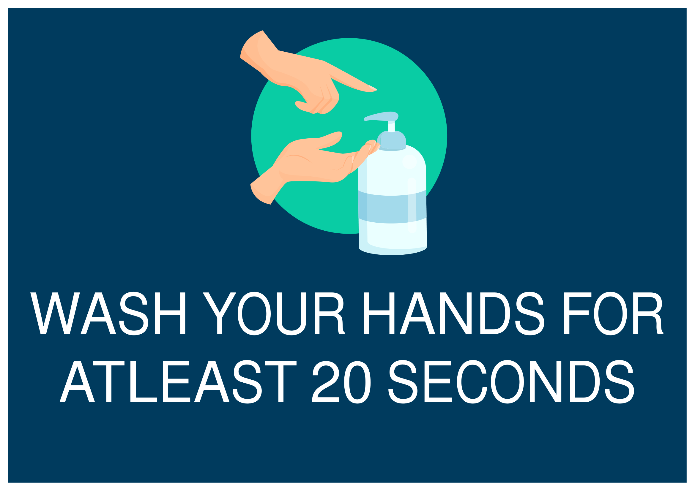 SHTK-Signage - Wash Your Hands 20 sec